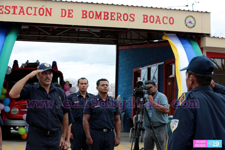 Boaco inaugura estaci&oacute;n de bomberos en homenaje a la mujer revolucionaria